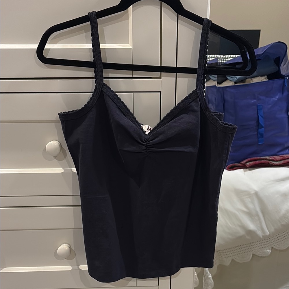 Women's Black Lace Trim Camisole